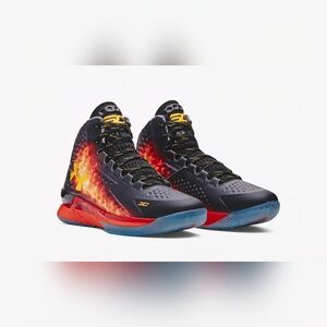 UNDER ARMOUR CURRY 1 RETRO Jam Fire Basketball Shoes Mens 13 3028138-001